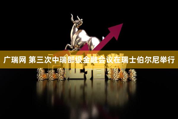 广瑞网 第三次中瑞部级金融会议在瑞士伯尔尼举行